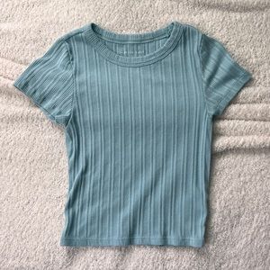 Blue Crop Top